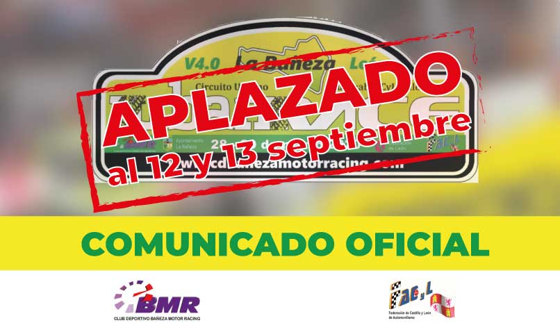 Comunicado Oficial : IV Urban Race Aplazada al 12 y 13 de septiembre