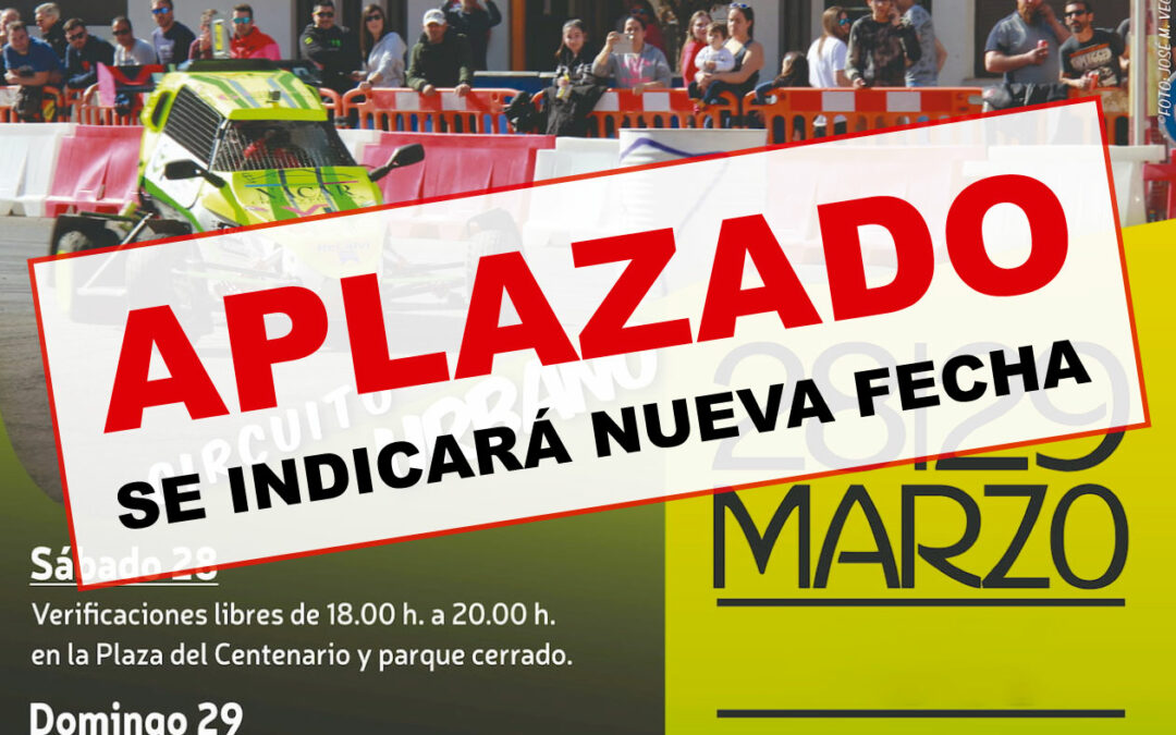 Comunicado oficial: Aplazamiento 4 Urban Race